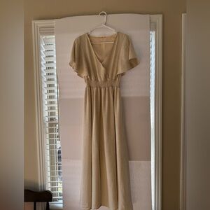 Easel Cream Maxi Dress